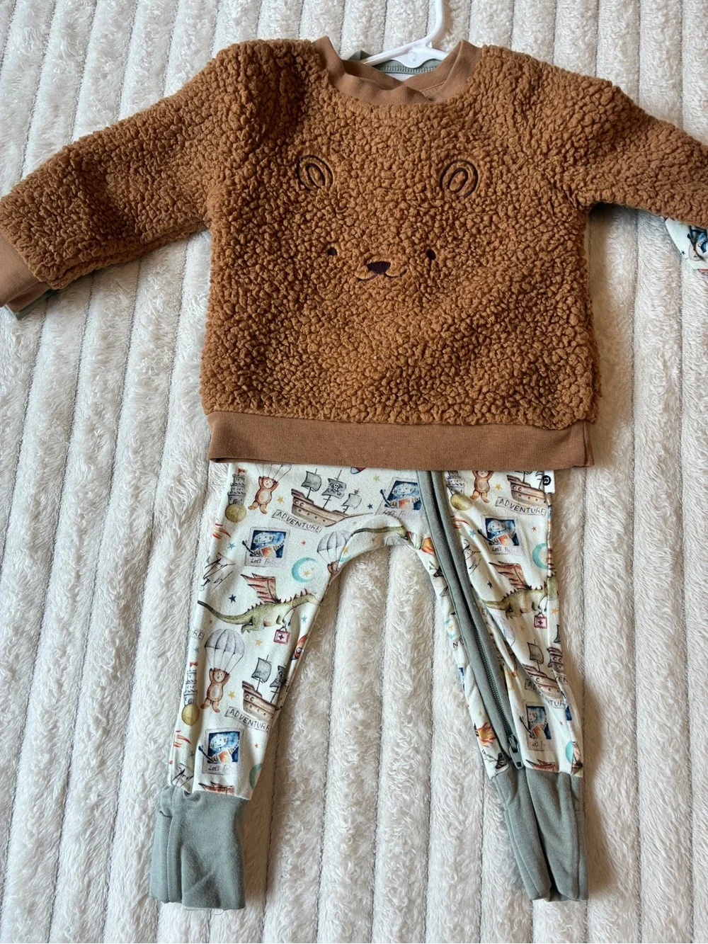 🧸🤎 Cat & Jack Teddy Bear Fleece Set | 6-9 Months